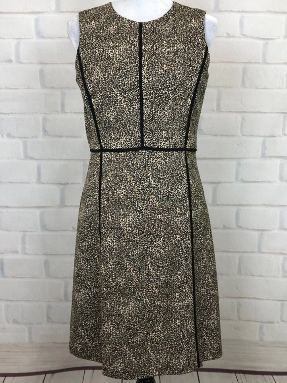 Vitana Jude Connolly's leopard print sleeveless dress